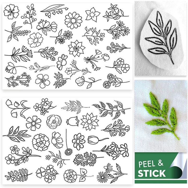New Water Soluble Embroidery Stabiliser Blank Printable Hand Pattern Stick Film Embroidery Backing DIY Craft Making