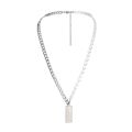 Wholesale Dollar Combined Pearl Necklace Men Hip Hop Jewelry Stainless Steel Necklace Custom. 