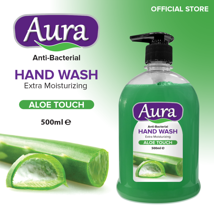 Clearex Pakistan - Aura Anti-Bacterial Liquid Handwash Aloe Touch 500ML
