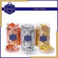 Keep Smiling Panni Flakes Gold, Silver & Copper for (Resin Art, Calligraphy) 5g Foil Flakes Imitation Flakes Multipurpose Crushed Foil for Resin Metallic Leaf for, Painting, Crafts, Slime and Resin. 