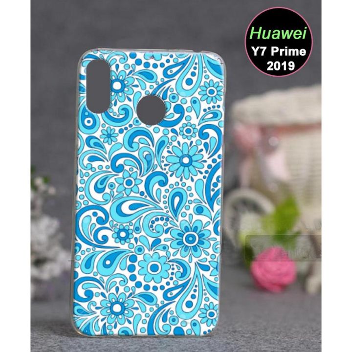 Huawei Y7 Prime 2019 Back Cover - Floral Cover