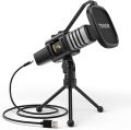 USB Microphone, TONOR Cardioid Condenser Computer PC Mic with Tripod Stand, Pop Filter, Shock Mount for Gaming, Streaming, Podcasting, YouTube, Voice Over, Twitch, Compatible with Laptop Desktop, TC30. 