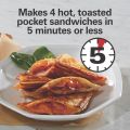 Online Karachi Sandwich Maker 4 Slice Sandwich Toaster with Non-Stick Coating & Double Sided Uniform Heating. 