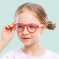 Retro Anti-blue Light Glasses Frame Children's Round Glasses For Kids Student Eyeglasses Child Boys Girls Goggle Cute Orange. 
