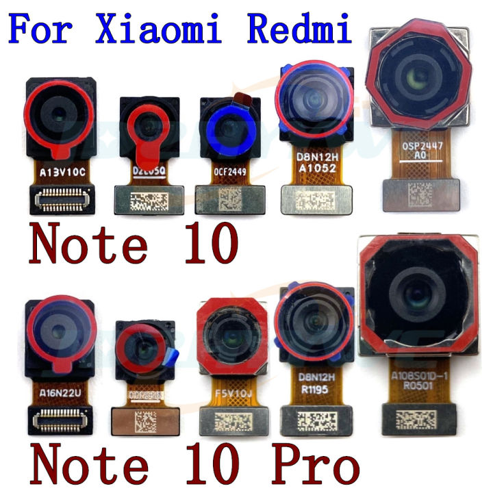 Front Rear Camera For Xiaomi Redmi Note10 Note 10 Pro 10Pro Big Main Backside View Wide Back Camera Phone Flex Cable