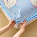 Cotton 800TC Bedsheet Sanrio Cinnamoroll Hello Kitty Fitted Bedsheet Queen King Size. 