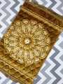 Luxury Prayer mat  Quilted soft sheet Fabric :: Smoth Embossed Velvet Disruption ::. 