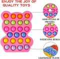 Push Pop Sensory Silicone Popper Game Poppet Fidget Toys with Hard Plastic Case for Kids. 
