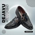 Dejavu Black Gam Fashion Shoes by Sole in Box. 