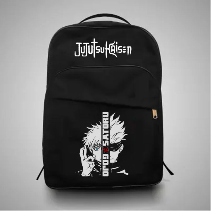 Jujutsu kaisen member SATORU gojo design backpack with Dual Partition Premium Quality
