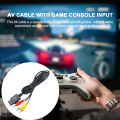 Av Cable for Lcd Led Tv Enhance Gaming Experience with Audio Line Hd-compatible Av Cable for N64/game Cube/super-nintendo Perfect for Southeast Asian Gamers Composite Video Audio Cable for Monitor. 