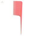 4Pcs Weaving Highlighting Foiling Hair Comb Highlight Styling Black+Pink. 