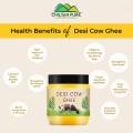 Desi Cow Ghee – Boost digestion, regulates blood sugar, helps in bone development, good for eye sight – rich source of vitamins, antioxidants & improve digestion. 