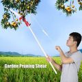 Extendable Manual Pole Saw, Tree Pruner, Fruit Picker Harvester Pole Saw, Long Handle for Shearing, Garden & Tree Branches Cutter. 