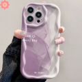 Purple Ribbon Lucky Smiley Face Case For Realme 11 C53 C35 C12 C15 C25 C17 8i 6i 5 9i 5i 7 5s C17 C11 C55 C51 C25s C31 C30 C21 C25Y C20 C21Y C33 C3 3D Wavy Curved Edge Cover. 