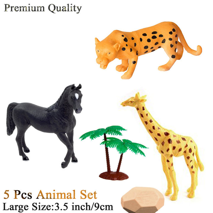 Wild%20Animal%20World%20Jungle%20Zoo%20Toy%20Set%20-%20Large%20Size%209cm%20/%203.5%20Inch%20-%20Image%202
