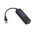 Qooltek KY-688 USB 3.0 3-Port - Black. 