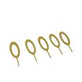 Pack of 5 SIM Ejector Pins, Universal Tool for Mobile Phones, Compatible with Samsung and iPhone. 