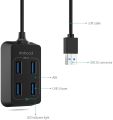 dodocool USB 3.0 Hub, 4-Port SuperSpeed (up to 5 Gbps) Mini USB Hub, with 1m cable for Windows & macOS Desktop Ultrabook Laptop. 