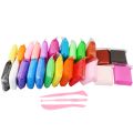 Clay Foamic Soft Polymer Pack of 24 Pcs For Kids with Free Tools. 