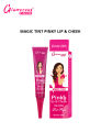 Glamorous Face Pinky Lip And Cheek Wow 24 Hour Magic Tint Beat Root Stay And Shiny Lush Flush Silk Texture For Daily Shine Advance Materials , Oil Free For All Skin Types. 
