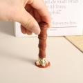 Wedding Invitation Printing DIY Craft Wood Handle Wood Color Wax Sealing Stamp Paint Seal. 