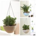 Pack of 2 Hanging Planters - Plastic Resin Chain Basket Hanging Flower Planter Pots with Chain. 
