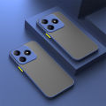 For Realme C63 Soft Skin Feeling Case Available in Five Colors for Realme C 63 Bare Metal Feel Edge Heightened Protection Anti-Drop Phone Case. 