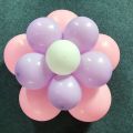Decoration Items Plastic Flower Balloons Clip Balloons Decoration Balloons Accessories Balloon Flower For Wedding Birthday Supplies 6Pcs. 