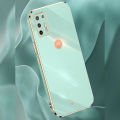 Biruiqu for Motorola Moto G9 Plus Back Cover Luxury 6D Plating Frame Shiny Bling Phone Pounch Soft Silicone Square Phone Case. 