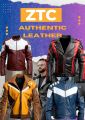 Genuine Lambskin Red Leather Shirt For Men - Real Leather Shirt - Half Sleeve Leather Shirt - Leather Jacket  Hayat Wax Style ZTC00082. 