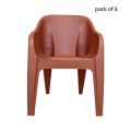 Boss Chair BP-630 Maharaja Chair Full Plastic (Pack of 6). 
