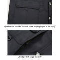 Men Work Vest V Neck Relaxed Fit Inner Pockets Overall Vest Jacket. 