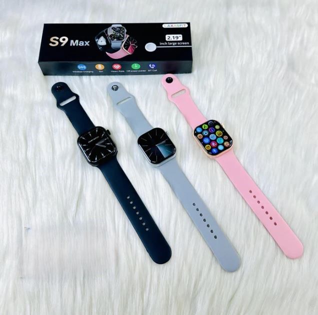 S9 Max Series 9 - Smart Watch 2.19" Inch HD Display Wireless Charging BT Calls Sports & Fitness - Smart Watch -
