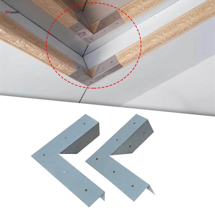 2%20Pieces%20corner%20Brackets%20Parts%20Anti%20Cracking%20Replaces%20Decorative%20Joint%20Fasteners%20Angles%20Fixing%20Support%20hardware%20for%20Ceiling%20Cupboard%20-%20Image%205