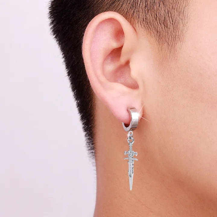 %E3%80%90Versatile%E3%80%91%20Men%20Earrings%20Solid%20Color%20Lightweight%20Dangle%20Earrings%20-%20Image%205