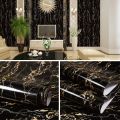 60 cm x 2 meter Marble Texture New Wallpaper Sticker PVC Contact Paper Self Adhesive Decorative Vinyl Film, Oil-Proof Paper Waterproof Wallpaper for Countertop Furniture Line Drawer Shelf Vinyl Paper Smooth Effect. 