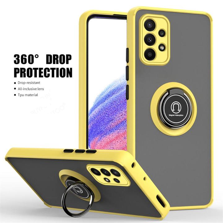 For Samsung Galaxy a13 4G High Quality Back Cover Case Exrra Protection for Camera lens Rubber Back cover Case Stylish Design case For Samsung Galaxy A13 4G Car Magnetic Holder Matte Armor Case