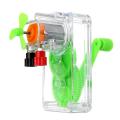 Handheld Manual Electricity DC Crank Generator Mini Fan Science Experiment Model Kit. 