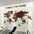 3D Mirror World Map Art Removable Wall Sticker Acrylic Mural Decal Home Decor Fengshi. 