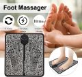 EMS Foot Massager Pad Improve Blood Circulation Relieve Ache Pain USB Rechargeable. 