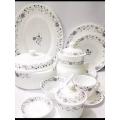 Marble dinner set for dining - 72 pieces. 