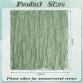 Wrinkled Dinner Napkins Table Napkins Decorative Cloth Napkins (Green, 12 Packs). 