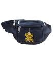100% Genuine Leather waist belt pouch for men waist waterproof Haji Belt Bag 2 - Black. 