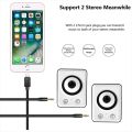 2 in 1 Aux Cable for iPhone and Android Phone,3.5mm AUX Audio Adapter,Car Aux Audio Cable for iPhone 14 13 12 11 Mini Max Pro X XR XS Se 8 8P 7 7P /X/XS/XR/XS MAX and Smart Phones with 3.5mm Audio Port (1m/3.3ft). 