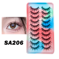 Natural Lashes 5/10 Pairs Eyelashes 3D Mink Lashes Manga Lashes Strip Lashes Band Soft Light False Eyelashes Makeup BruberryBe. 