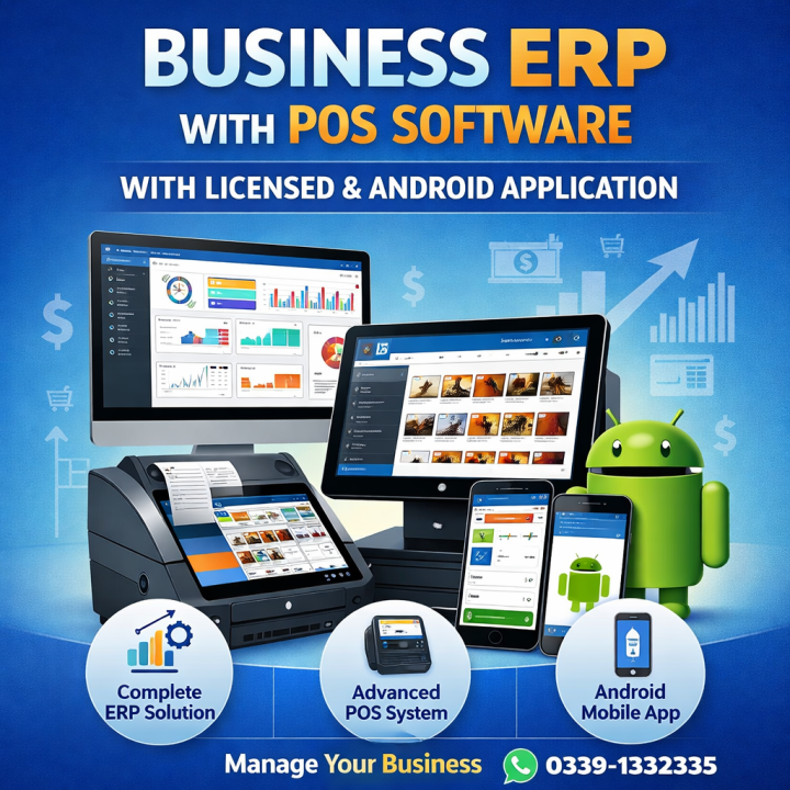 Business ERP with POS Software & Android App – Lifetime License – Full ...