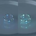 Luminous Ring for Couple Creative Glowing In The Dark Player 1 Player 2 Matching Gaming Ring for Women Men Valentine's Day Gift. 