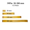 cltgxdd Gold plated FPC Connector cable Line 13 21 23 25 27 31 33 39 45 51 Pin FFC FPC Flexible Flat Ribbon Cable Pitch 0.3 mm. 