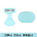New 6-Layer Blade Lady Razor Women Razor Mini Portable Shave Mane Leg Hair Private Body Manual Razor With Case. 